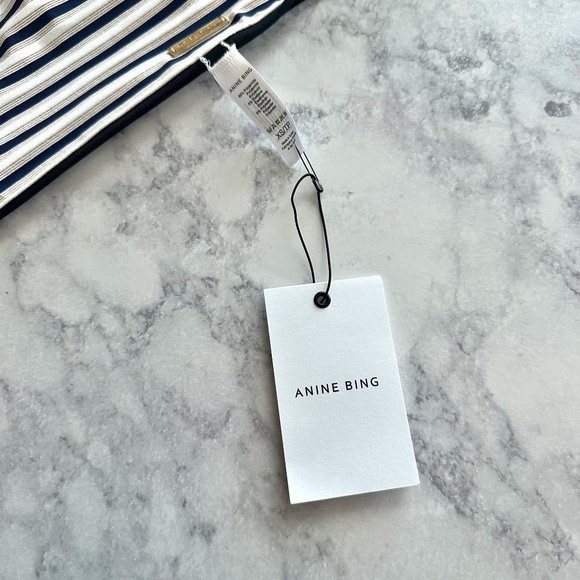 Anine Bing Black Striped Reversible Bikini Bottom - Picture 11 of 13